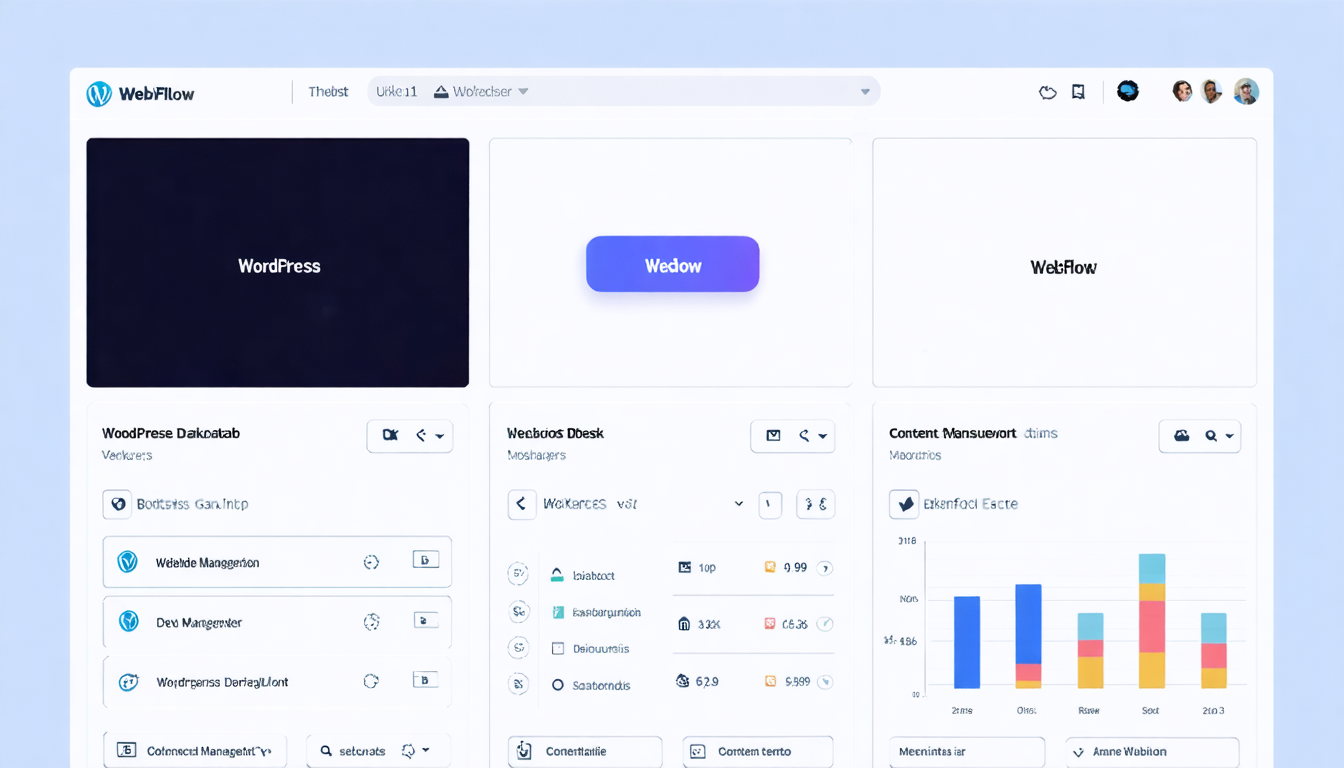 découvrez les avantages et inconvénients de webflow et wordpress pour construire votre site web en 2025. choisissez la solution qui correspond le mieux à vos besoins, qu'il s'agisse de personnalisation, de facilité d'utilisation ou de fonctionnalités. faites le bon choix pour votre projet en ligne !